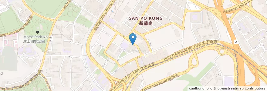 Mapa de ubicacion de Star Seafood and Roasted Goose Restaurant en 中国, 广东省, 香港, 新界, 九龍, 黃大仙區, 九龍城區.