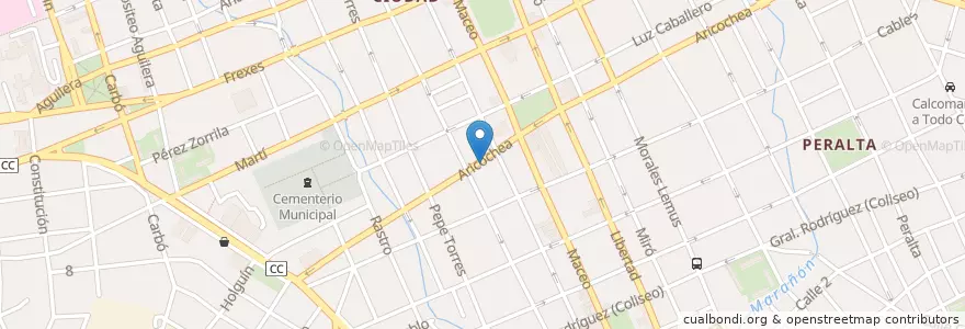 Mapa de ubicacion de Casa de la Prensa en 古巴, Holguín, Holguín.