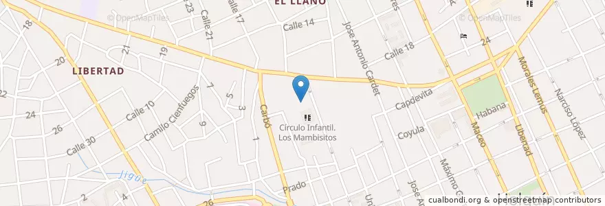 Mapa de ubicacion de Círculo Infantil. Mario Pozo Ochoa en Küba, Holguín, Holguín.