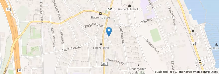 Mapa de ubicacion de Bank Cler en Svizzera, Zurigo, Distretto Di Zurigo, Zurigo.