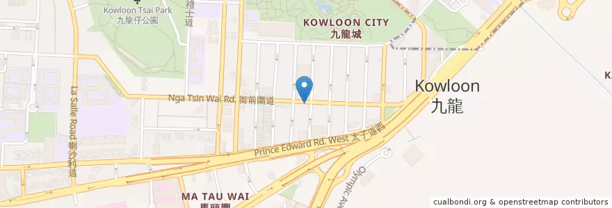 Mapa de ubicacion de 創興銀行 en 中国, 广东省, 香港, 九龍, 新界, 九龍城區.