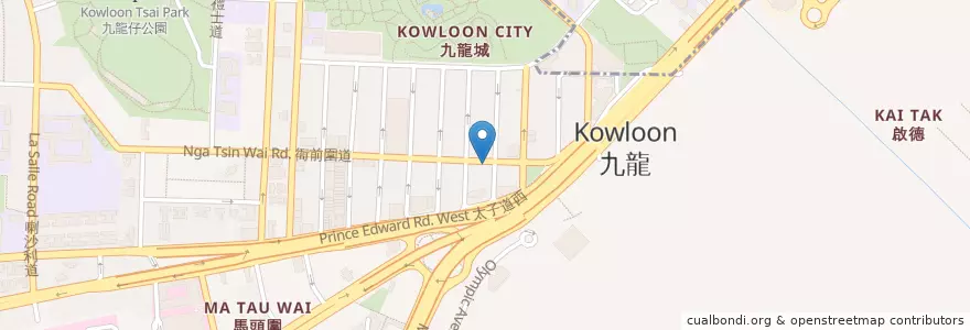 Mapa de ubicacion de Public Bank en Китай, Гуандун, Гонконг, Цзюлун, Новые Территории, 九龍城區 Kowloon City District.