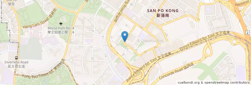Mapa de ubicacion de BEA en 중국, 광둥성, 홍콩, 신제, 가우룽, 黃大仙區 Wong Tai Sin District, 九龍城區 Kowloon City District.