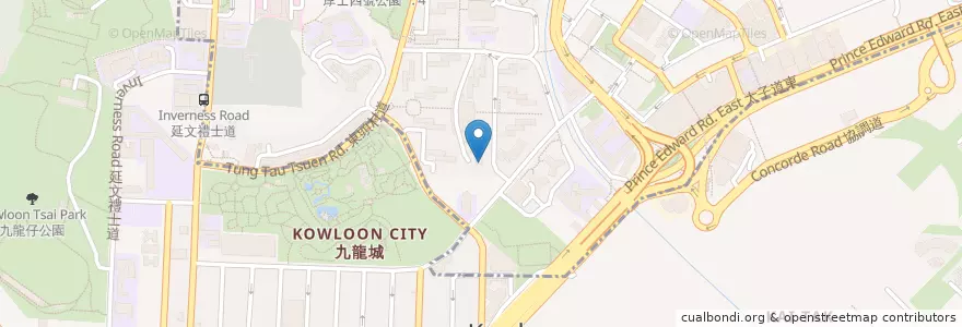 Mapa de ubicacion de Hee Cho Seafood en China, Provincia De Cantón, Hong Kong, Nuevos Territorios, Kowloon, 黃大仙區 Wong Tai Sin District, 九龍城區 Kowloon City District.
