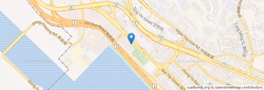 Mapa de ubicacion de Citibank en 中国, 广东省, 香港 Hong Kong, 九龍 Kowloon, 新界 New Territories, 觀塘區 Kwun Tong District.