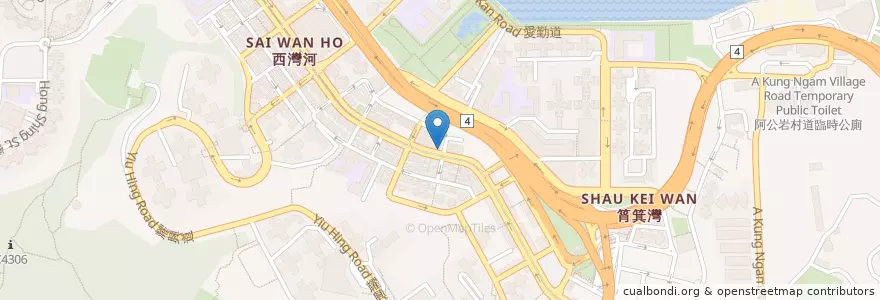 Mapa de ubicacion de 創興銀行 Chong Hing Bank en Çin, Guangdong, Hong Kong, Hong Kong Adası, Yeni Bölgeler, 東區 Eastern District.