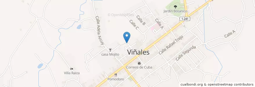 Mapa de ubicacion de MOGOTE CAFE en كوبا, Pinar Del Río, Viñales.