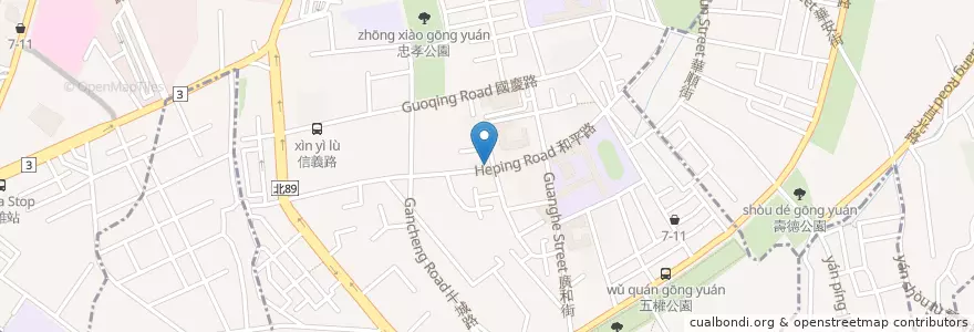 Mapa de ubicacion de 德義美車工藝 en تايوان, تايبيه الجديدة, 土城區, 板橋區.