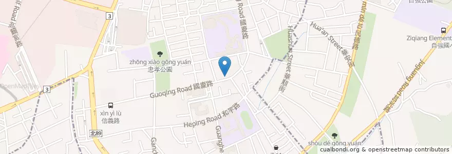 Mapa de ubicacion de 躍獅國慶藥局 en Taiwan, New Taipei, Banqiao District.