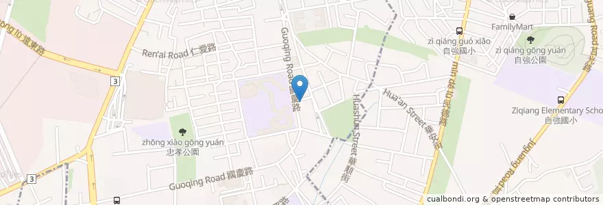 Mapa de ubicacion de 成安診所 en 타이완, 신베이 시, 반차오 구.