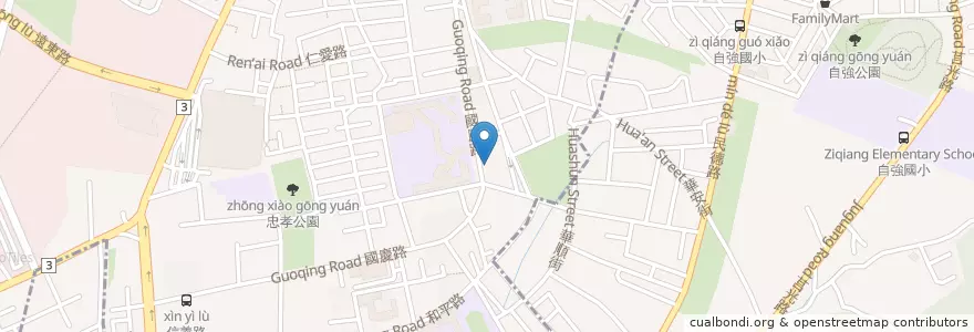 Mapa de ubicacion de 佇品重慶店 en Taiwan, 新北市, 板橋區.