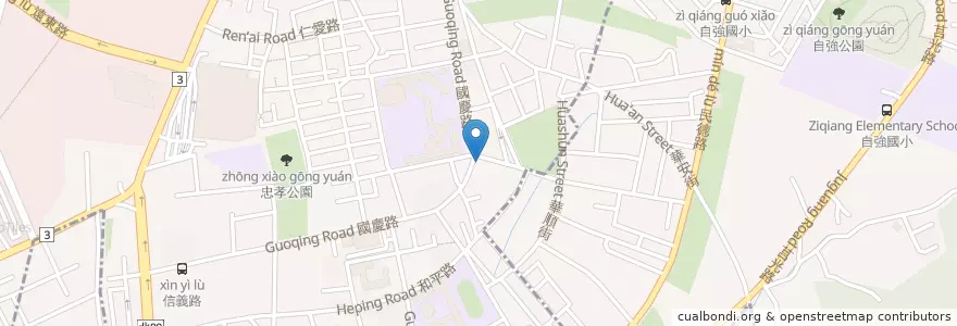 Mapa de ubicacion de 派克脆皮雞排 en Tayvan, 新北市, 板橋區.