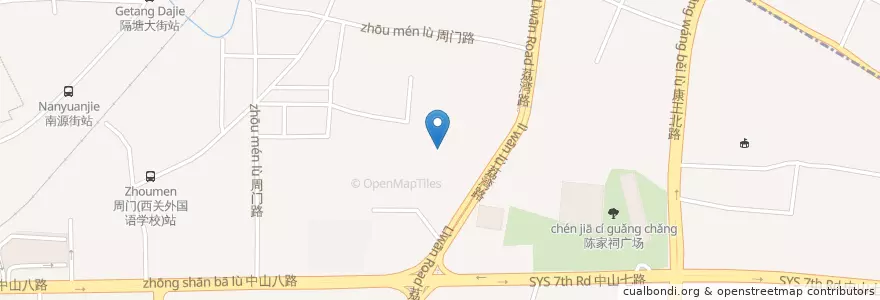 Mapa de ubicacion de 佛有缘 en Китай, Гуандун, Гуанчжоу, 荔湾区.