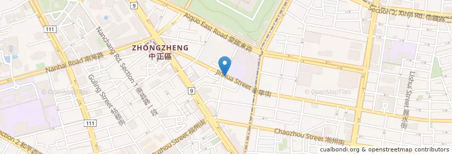 Mapa de ubicacion de 鼎元豆漿 en 臺灣, 新北市, 臺北市, 中正區.