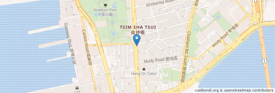 Mapa de ubicacion de Standard Chartered en China, Provincia De Cantón, Hong Kong, Kowloon, Nuevos Territorios, 油尖旺區 Yau Tsim Mong District.