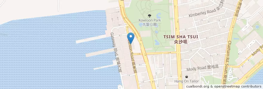 Mapa de ubicacion de Bank of China en 中国, 广东省, 香港 Hong Kong, 九龍 Kowloon, 新界 New Territories, 油尖旺區 Yau Tsim Mong District.