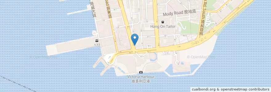 Mapa de ubicacion de Mall Café en 中国, 广东省, 香港, 新界, 油尖旺區.
