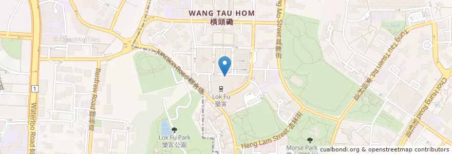 Mapa de ubicacion de HSBC en Chine, Guangdong, Hong Kong, Nouveaux Territoires, Kowloon, 黃大仙區 Wong Tai Sin District, 九龍城區 Kowloon City District.