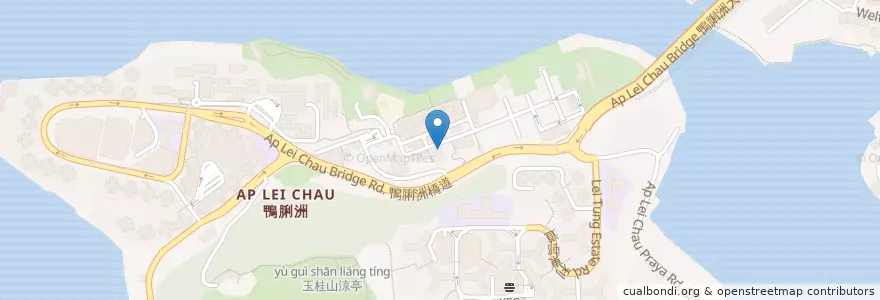 Mapa de ubicacion de Bowls Cafē en چین, گوانگ‌دونگ, هنگ‌کنگ, جزیره هنگ کنگ, 新界 New Territories, 南區 Southern District.