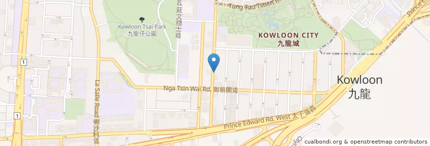 Mapa de ubicacion de BB Pub en 中国, 広東省, 香港, 九龍, 新界, 九龍城區 Kowloon City District.