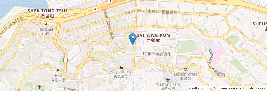 Mapa de ubicacion de La Terrazza Pizzería en China, Cantão, Hong Kong, Ilha De Hong Kong, Novos Territórios, 中西區 Central And Western District.