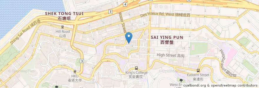 Mapa de ubicacion de BBQ en 중국, 광둥성, 홍콩, 홍콩섬, 신제, 中西區 Central And Western District.