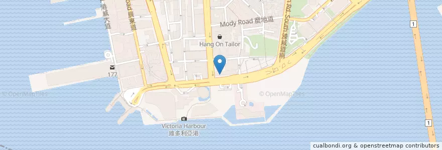 Mapa de ubicacion de Agnes B. Café en Китай, Гуандун, Гонконг, Новые Территории, 油尖旺區 Yau Tsim Mong District.
