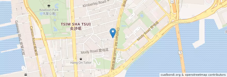 Mapa de ubicacion de Tai Fung Lau Peking Restaurant en China, Guangdong, Hong Kong, Kowloon, New Territories, Yau Tsim Mong District.