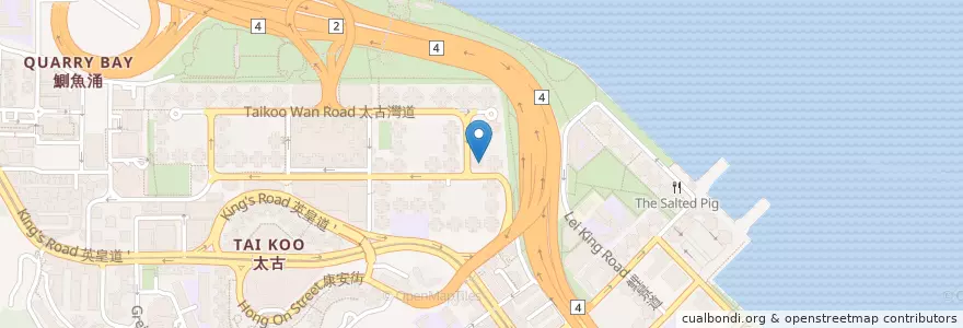 Mapa de ubicacion de 聖安娜中英文幼稚園 St. Anna Kindergarten en Китай, Гуандун, Гонконг, Гонконг, Новые Территории, 東區 Eastern District.