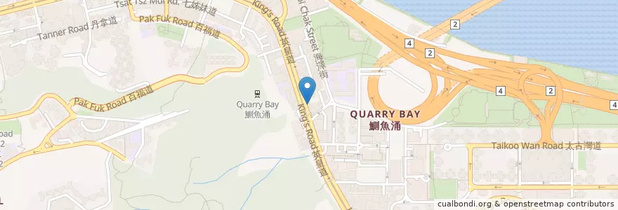 Mapa de ubicacion de 1+1 en 中国, 広東省, 香港, 香港島, 新界, 東區 Eastern District.