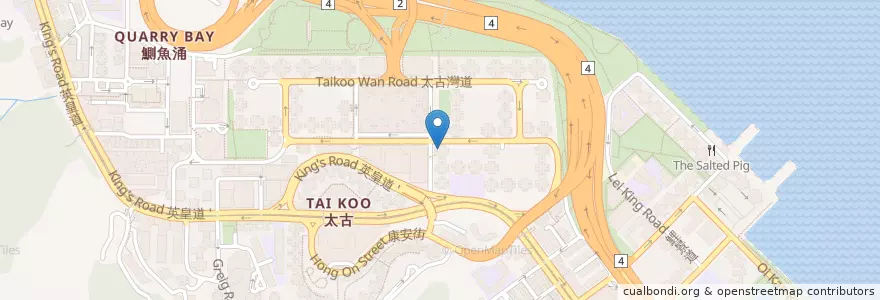 Mapa de ubicacion de Citibank en China, Provincia De Cantón, Hong Kong, Isla De Hong Kong, Nuevos Territorios, 東區 Eastern District.