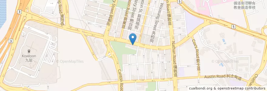 Mapa de ubicacion de 魚米 Yu Mai en Китай, Гуандун, Гонконг, Цзюлун, Новые Территории, 油尖旺區 Yau Tsim Mong District.