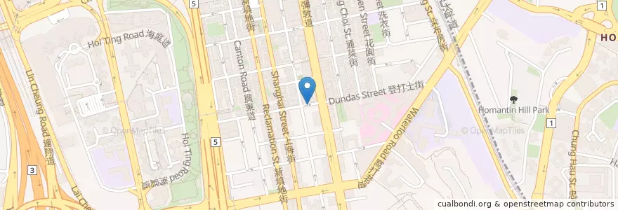 Mapa de ubicacion de 金太郎 Ichiban en Çin, Guangdong, Hong Kong, Kowloon, Yeni Bölgeler, 油尖旺區 Yau Tsim Mong District.
