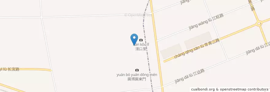 Mapa de ubicacion de 楚魚王 en China, Hubei, Wuhan, Qiaokou District, 长丰街道.