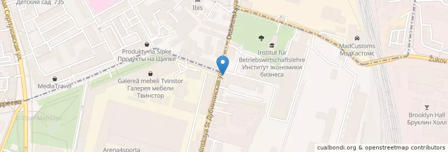 Mapa de ubicacion de Правда Кофе en Russia, Distretto Federale Centrale, Москва, Южный Административный Округ, Даниловский Район.