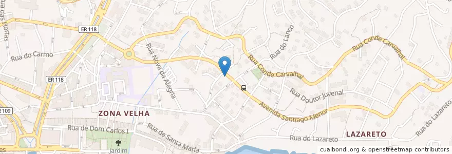 Mapa de ubicacion de Levada Nova en Portekiz, Funchal (Santa Maria Maior).
