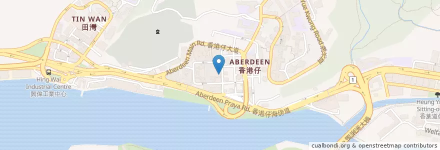 Mapa de ubicacion de Starbucks en الصين, غوانغدونغ, هونغ كونغ, جزيرة هونغ كونغ, الأقاليم الجديدة, 南區 Southern District.