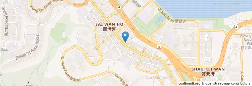 Mapa de ubicacion de Chiu Fook Steam Stone Pot en Chine, Guangdong, Hong Kong, Île De Hong Kong, Nouveaux Territoires, 東區 Eastern District.