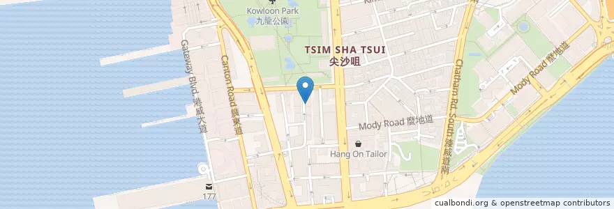 Mapa de ubicacion de Pacific Coffee en 中国, 広東省, 香港, 九龍, 新界, 油尖旺區 Yau Tsim Mong District.