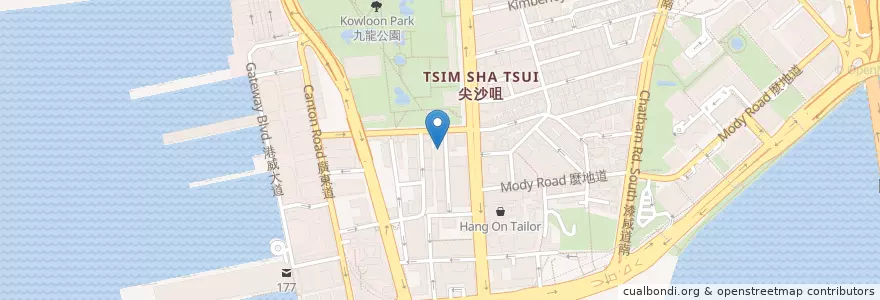 Mapa de ubicacion de Sing Lum Khui Rice Noodle en China, Guangdong, Hong Kong, Kowloon, Wilayah Baru, 油尖旺區 Yau Tsim Mong District.