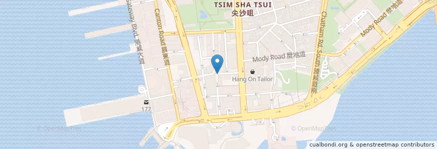 Mapa de ubicacion de Eu Yan Sang en Китай, Гуандун, Гонконг, Новые Территории, 油尖旺區 Yau Tsim Mong District.