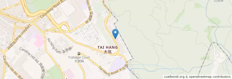 Mapa de ubicacion de Pak I Am Cafe en China, Guangdong, Hong Kong, Pulau Hong Kong, Wilayah Baru, 灣仔區 Wan Chai District.