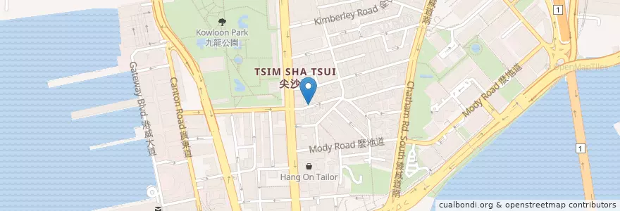 Mapa de ubicacion de China Citic Bank International en 중국, 광둥성, 홍콩, 가우룽, 신제, 油尖旺區 Yau Tsim Mong District.