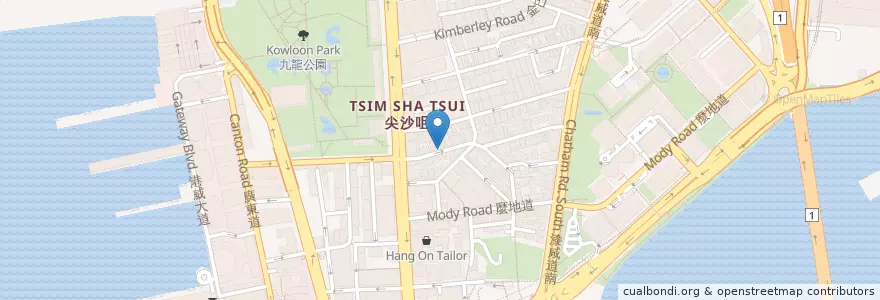 Mapa de ubicacion de Canton's Dim Sum Expert en China, Cantão, Hong Kong, Kowloon, Novos Territórios, 油尖旺區 Yau Tsim Mong District.