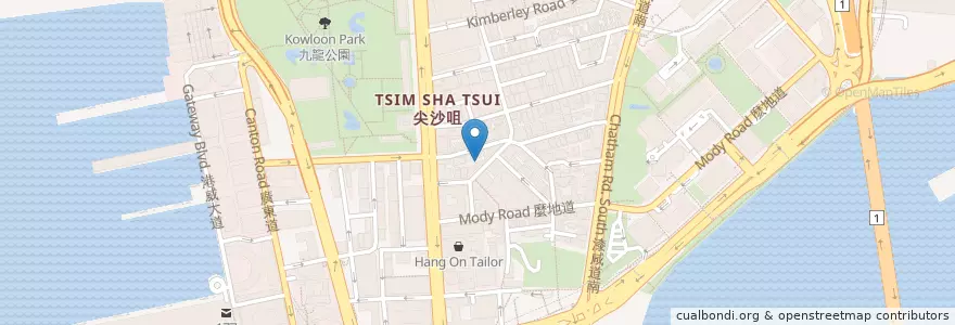Mapa de ubicacion de Aberdeen Fishball Restaurant en Çin, Guangdong, Hong Kong, Kowloon, Yeni Bölgeler, 油尖旺區 Yau Tsim Mong District.