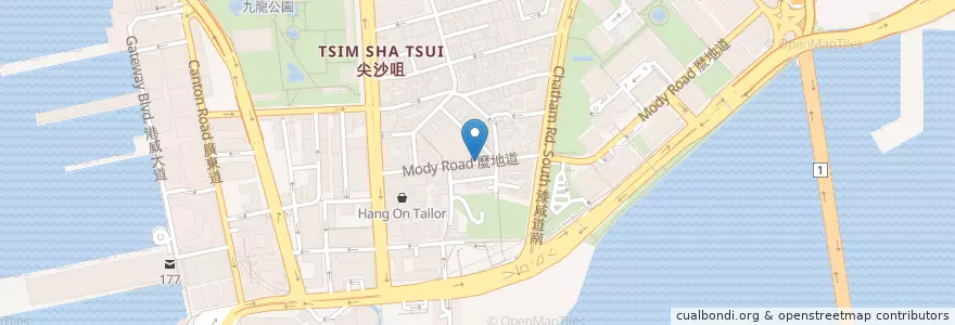 Mapa de ubicacion de Bank of Communications en Chine, Guangdong, Hong Kong, Kowloon, Nouveaux Territoires, 油尖旺區 Yau Tsim Mong District.