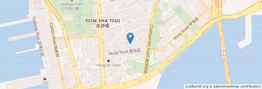 Mapa de ubicacion de Papagayo en China, Provincia De Cantón, Hong Kong, Kowloon, Nuevos Territorios, 油尖旺區 Yau Tsim Mong District.