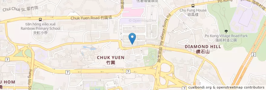 Mapa de ubicacion de Bar Pacific en 中国, 广东省, 香港 Hong Kong, 九龍 Kowloon, 新界 New Territories, 黃大仙區 Wong Tai Sin District.