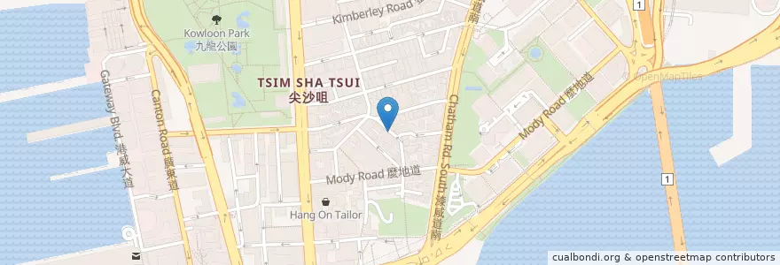 Mapa de ubicacion de Malty en China, Guangdong, Hongkong, Kowloon, New Territories, 油尖旺區 Yau Tsim Mong District.