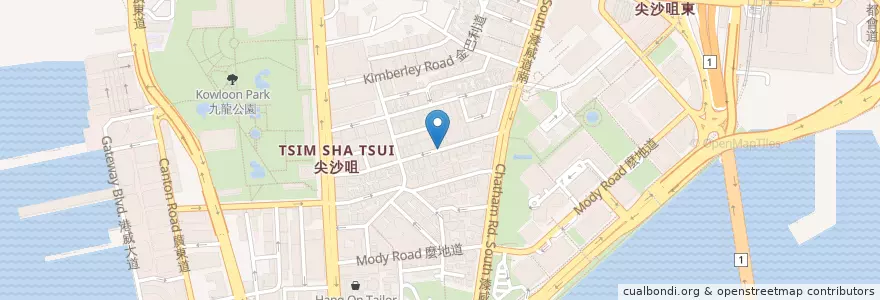 Mapa de ubicacion de Mannings en China, Cantão, Hong Kong, Kowloon, Novos Territórios, 油尖旺區 Yau Tsim Mong District.